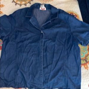 Blue jean button up